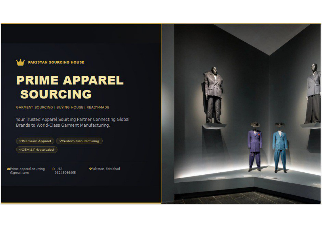 Prime Apparel Sourcing catalog and apparel manufacturing visual