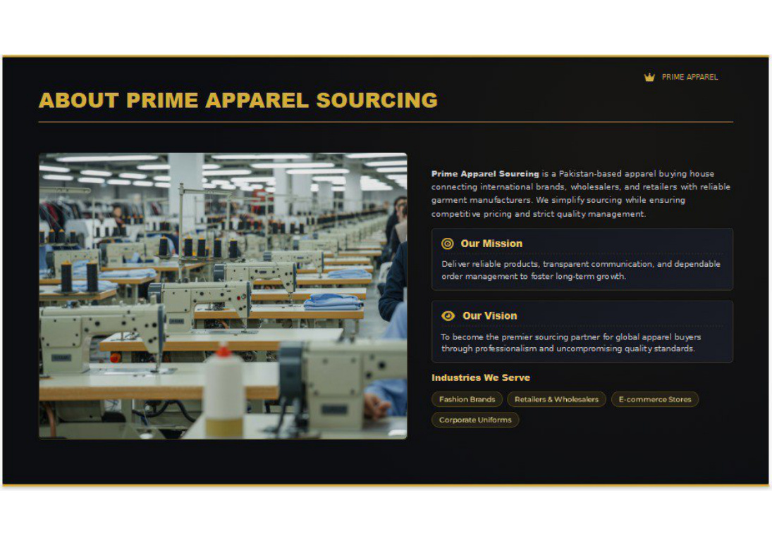 Prime Apparel Sourcing catalog page 2