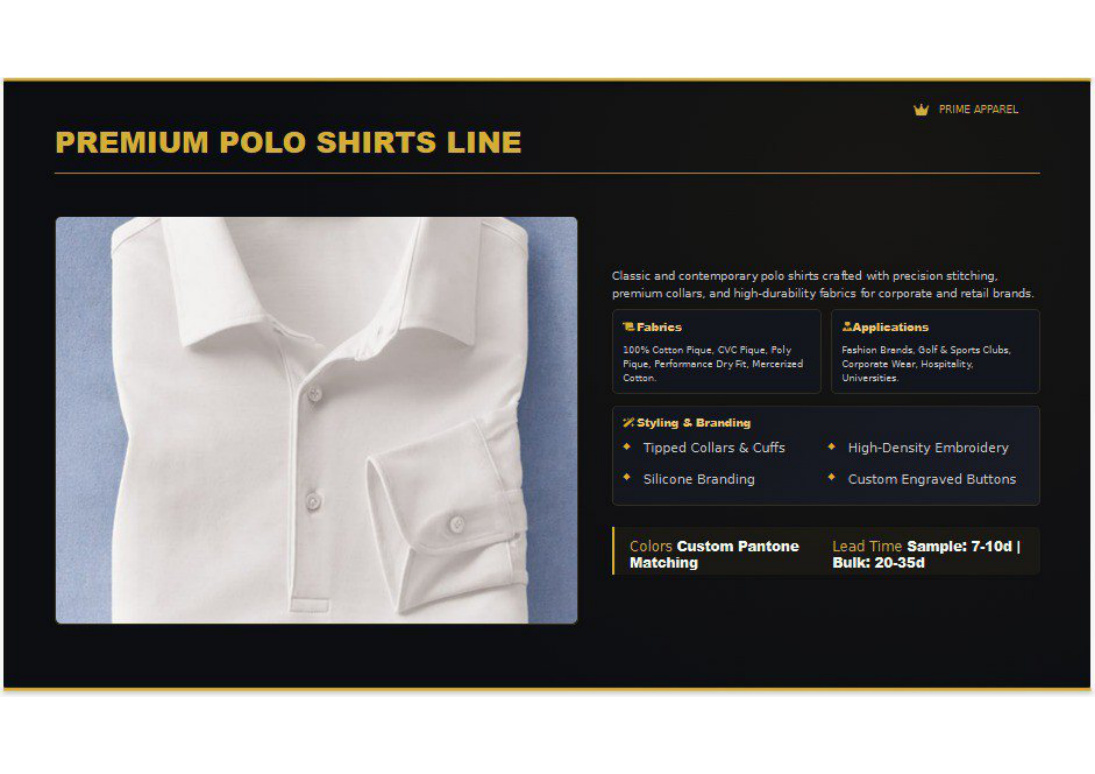 Prime Apparel Sourcing catalog page 5
